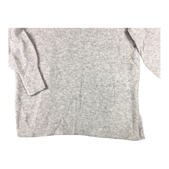 Halogen Womens 1X Heather Grey V-Neck Ribbed Long Pullover Sweater NWT - Picture 11 of 14